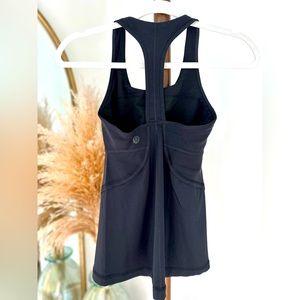 LULULEMON TANK RACERBACK BLACK SIZE 2 WOMEN